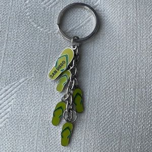 San Diego flip flop key chain